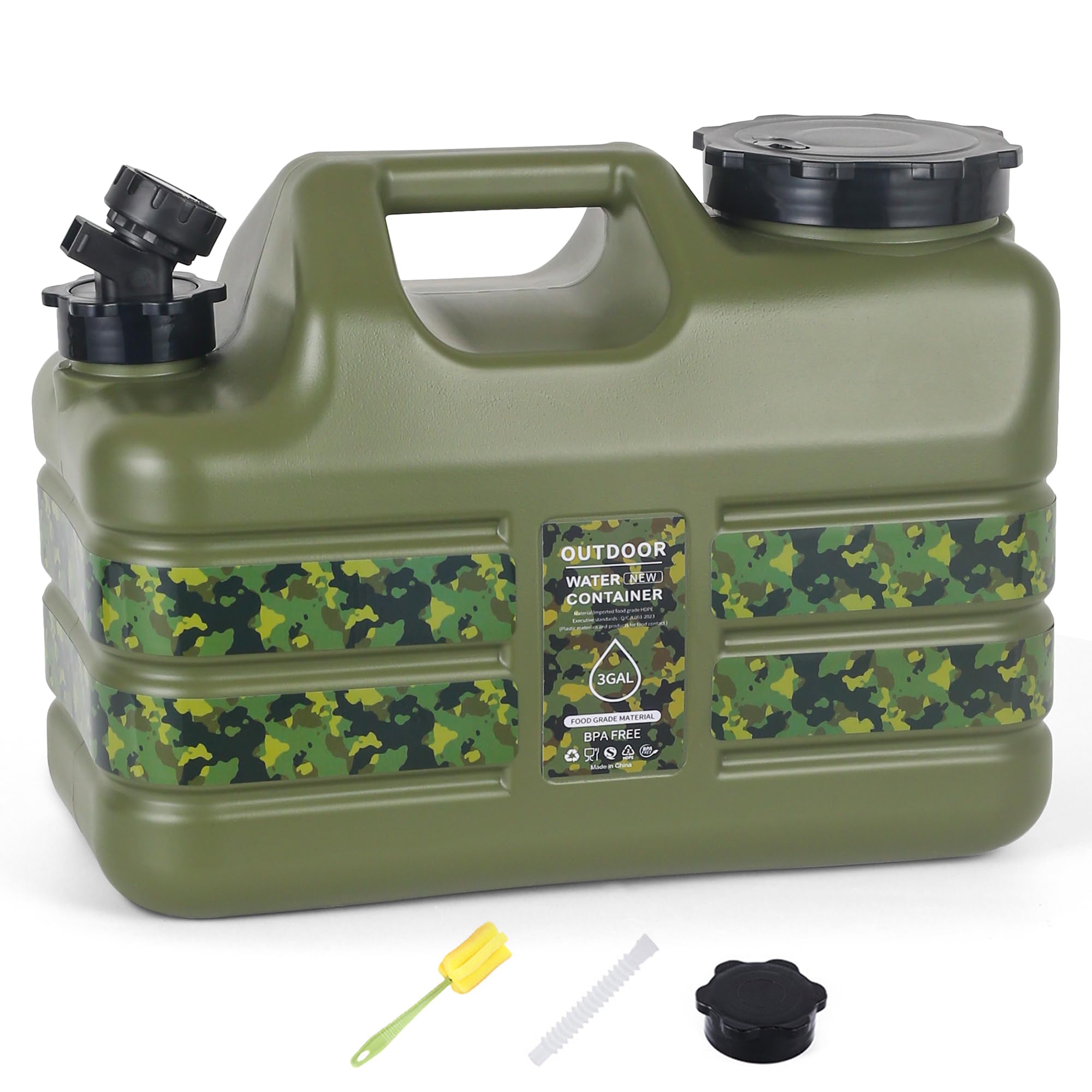 ASIEIT 3 & 5 Gallon Water Jug with Spigot — BPA-Free, Leak-Proof, Portable Water Tank