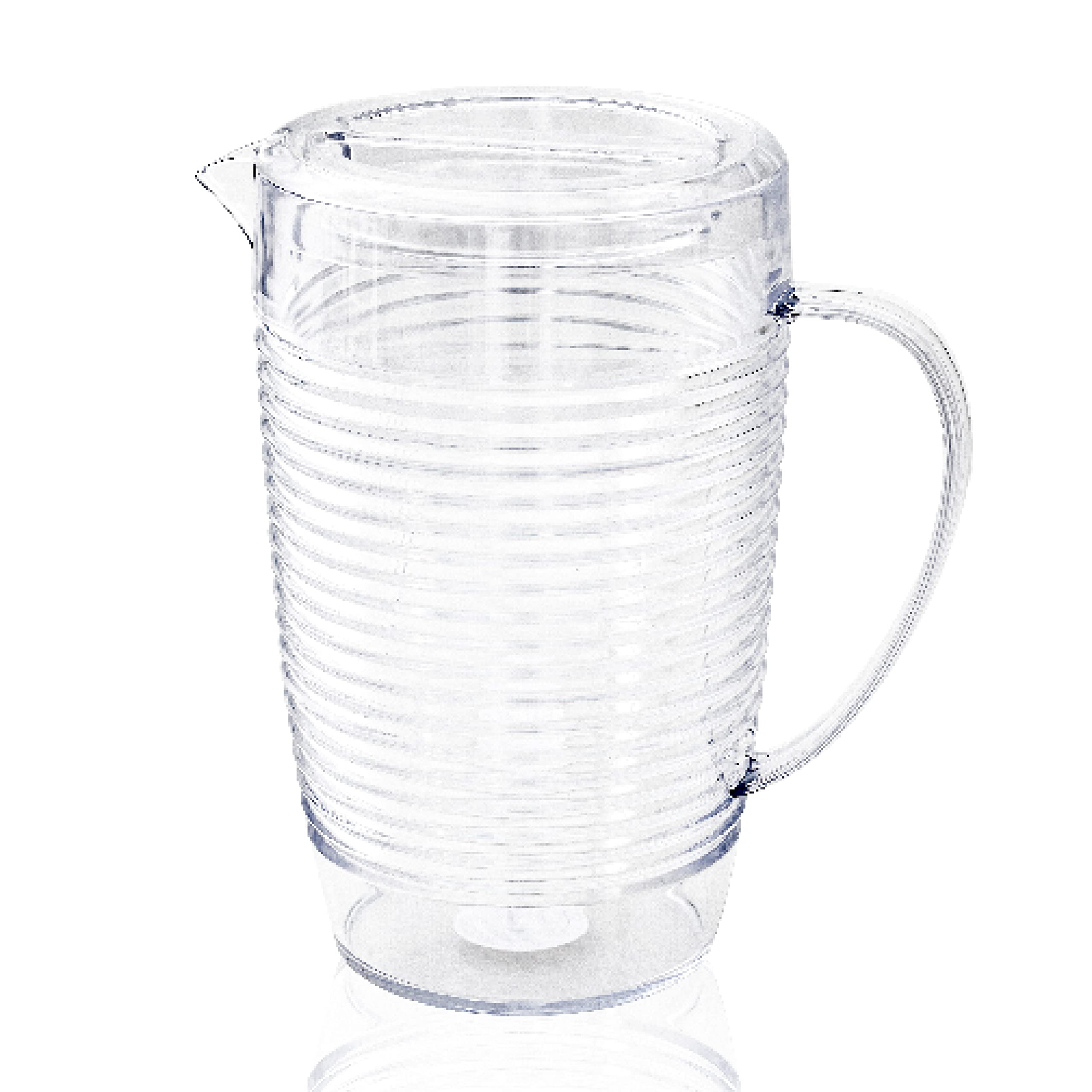 Arrow Home Products Clear Plastic Beverage Pitcher — 76 oz Large Pitcher, BPA-Free & Dishwasher Safe